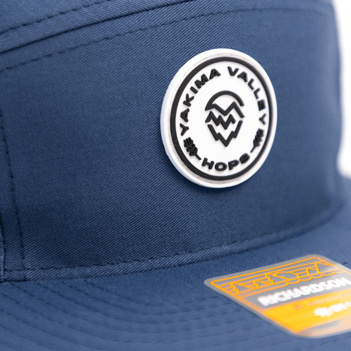 Slate Blue 5-Panel Hat Silicone Patch