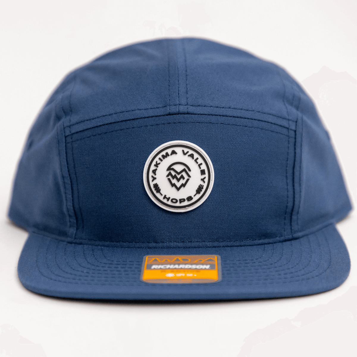 Slate Blue 5-Panel Hat Silicone Patch