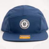 Slate Blue 5-Panel Hat Silicone Patch