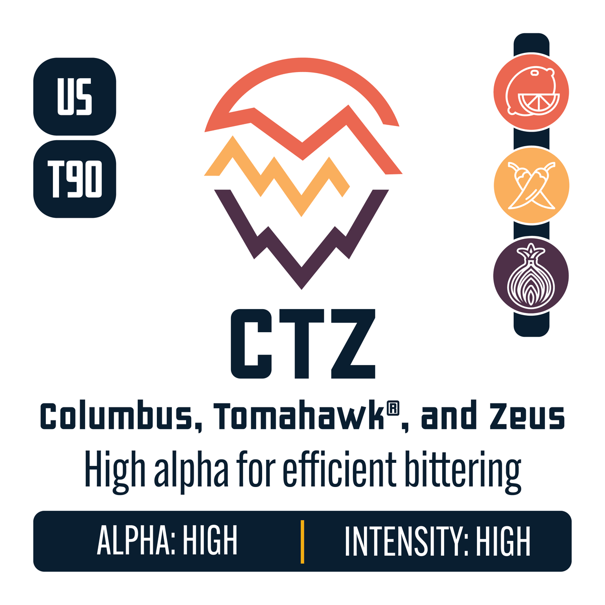 Columbus, Tomahawk, and Zeus Hop Profiles: Citrus, Spicy, Vegetal