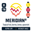 Meridian Hop Profile: Sweet Fruit, Berry & Currant, Citrus