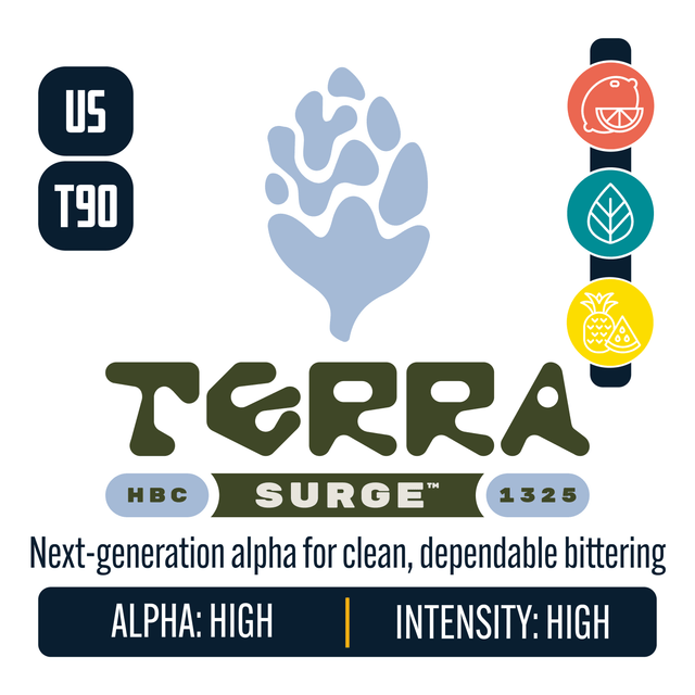 TerraSurge HBC 1325 Hop Profile: High Alpha, Sweet Fruit, Citrus