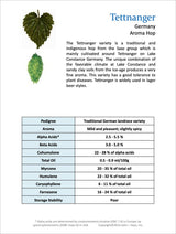 Tettnanger Hop Profile 